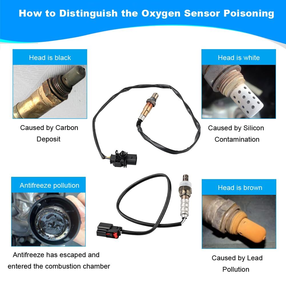 JDMON 4PCS O2 Oxygen Sensor Upstream & Downstream Replacement for Ford F150 V6