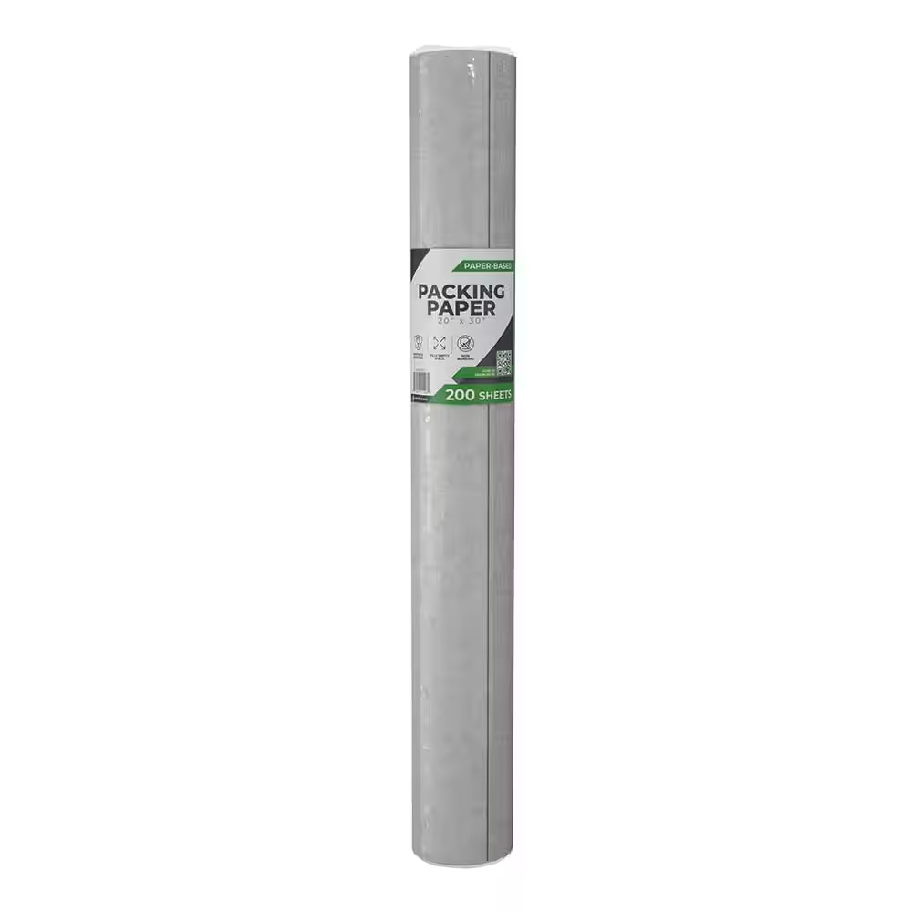 1.8 Ft. X 30 In. 100% Recycled Packing Paper (75-Sheets) (2-Pack)