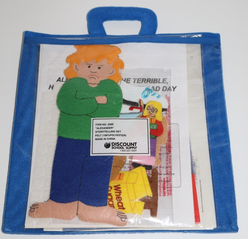 Alexander Horrible Terrible No Good Very Bad Day Felt Storytelling Kit Book Set
