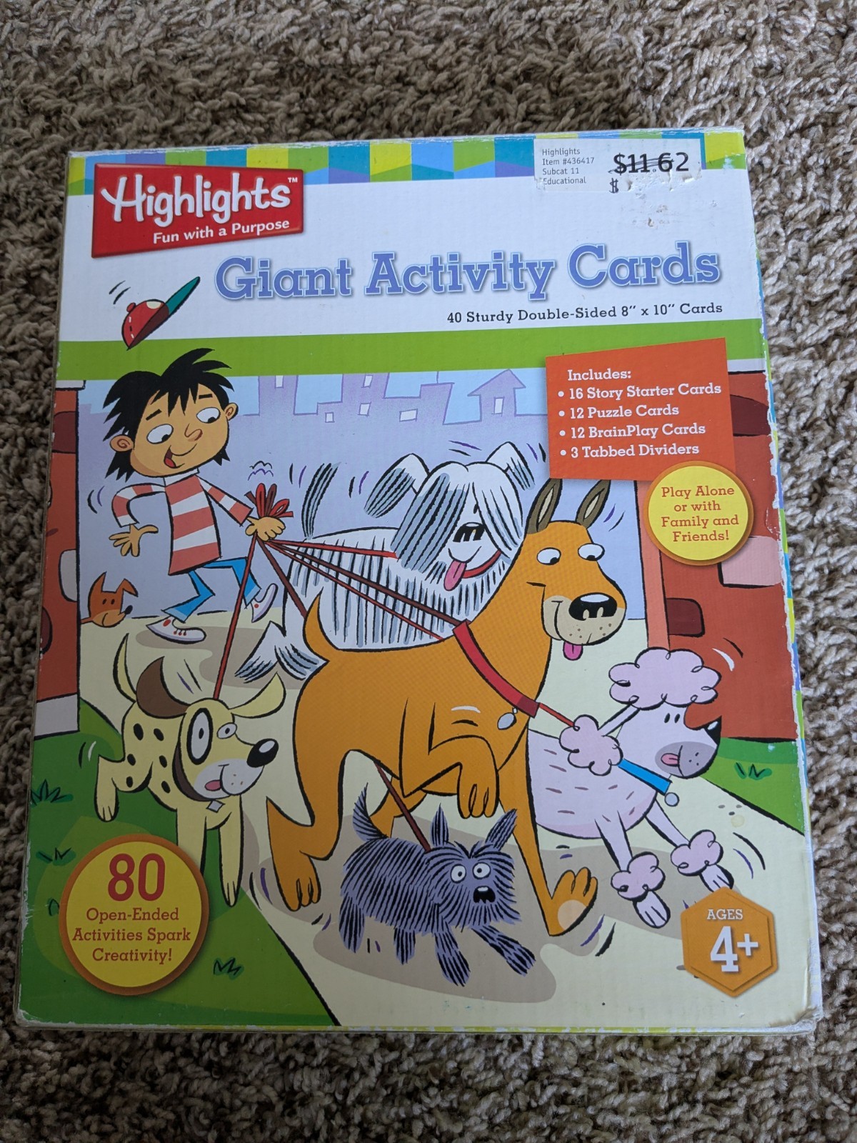 Highlights Giant Activity Cards 40 8×10 Cards With Puzzles And Writing Help