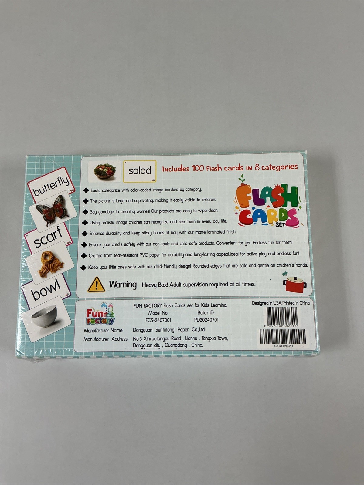 NEW Educational Flash Cards Set For Kids Ages 6mo+ 100 cards Included