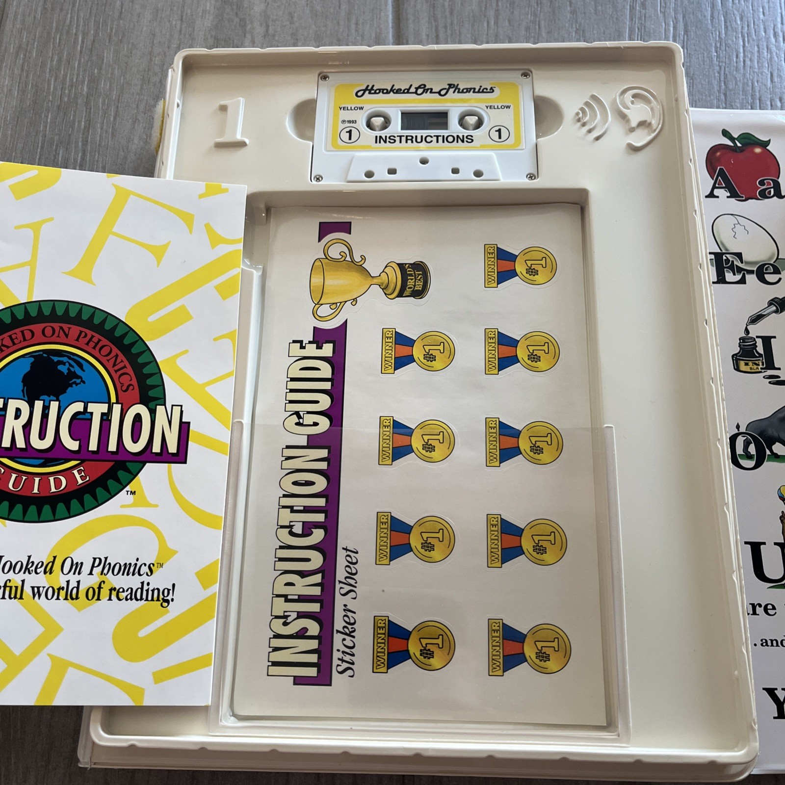 Hooked On Phonics Pre-School Primary Remedial Adult Cassette Tapes Books Cards