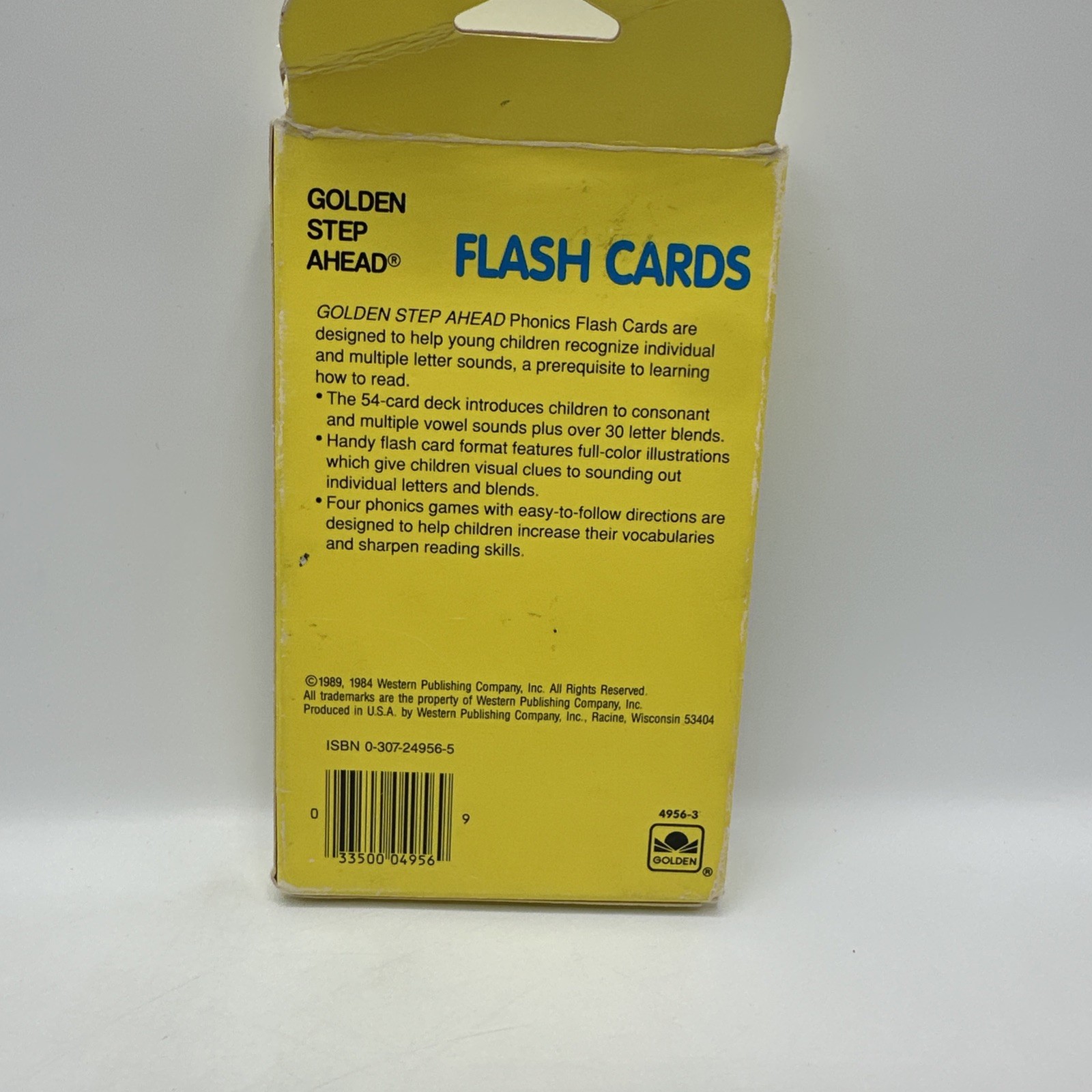 Golden Step Ahead Preschool Activity Cards Phonics 1989 Vintage