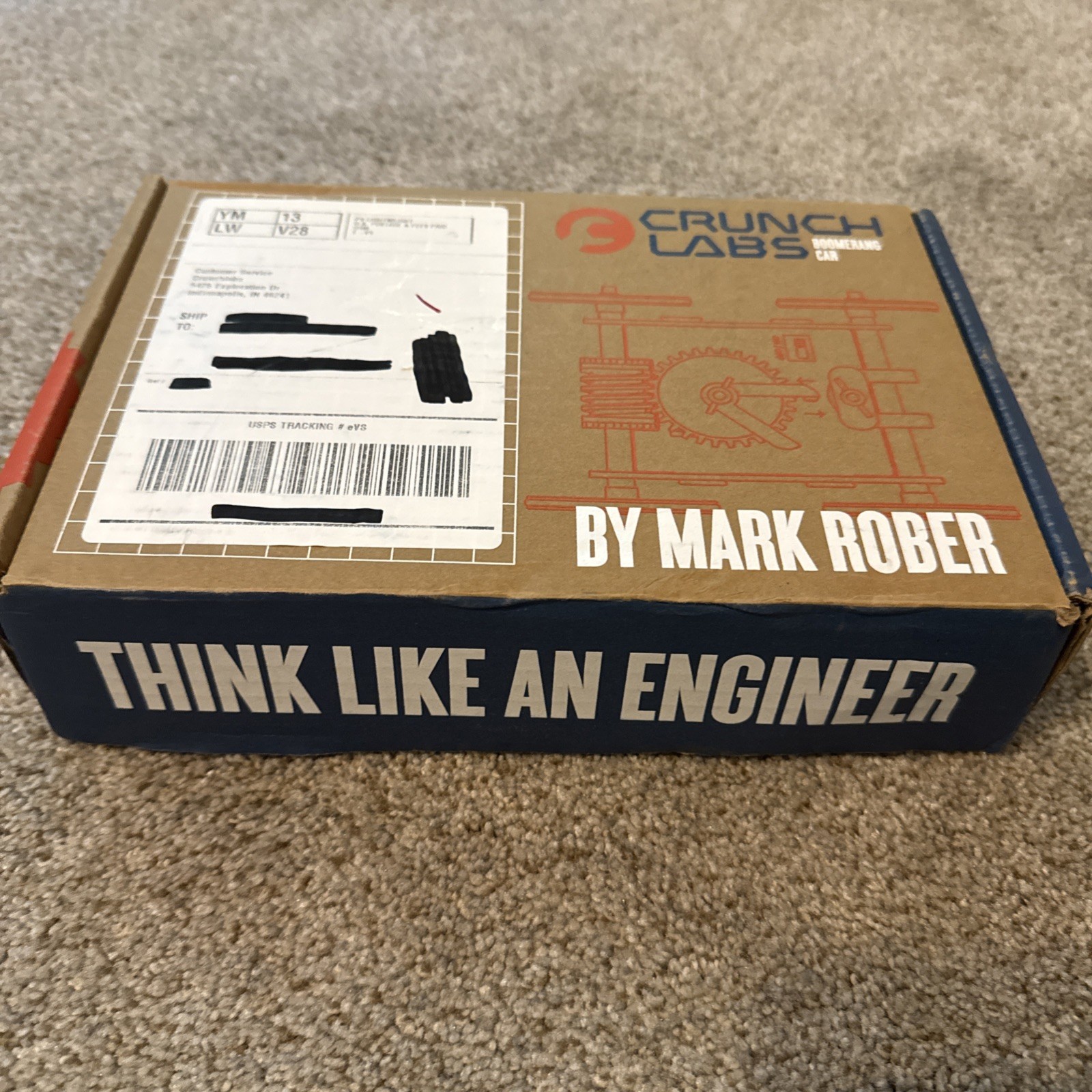 Crunch Labs Build Box by Mark Rober Year 1: Boomerang Car (BUILT – TAKEN APART)