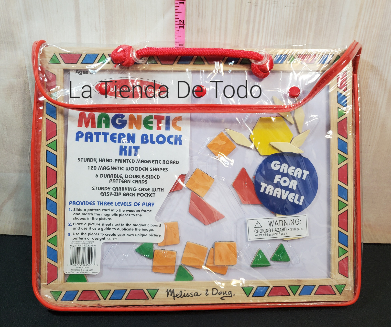 KIDS LEARNING MAGNETIC PATTERN BLOCKS SHAPES FOR MELISSA N DOUG FANS READ