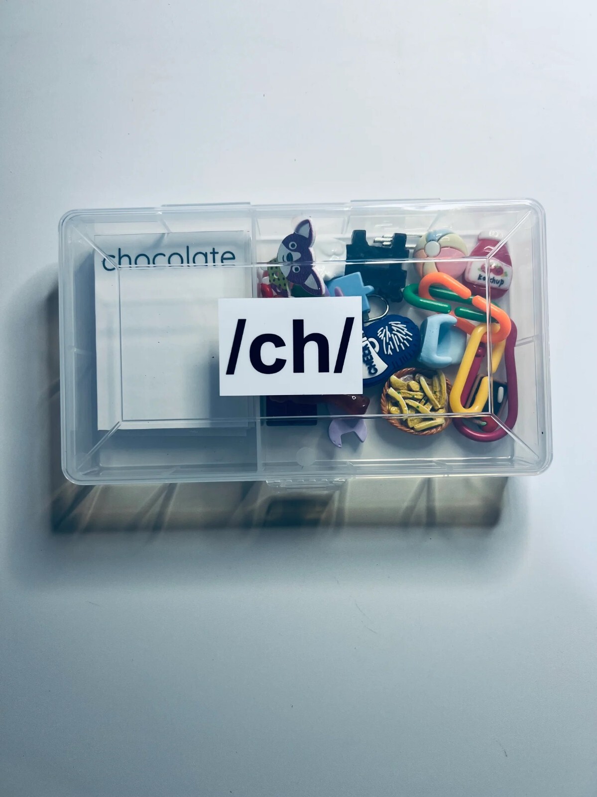 Speech Therapy Trinkets /ch/ sound Say and Play Mini Objects Kit Articulation
