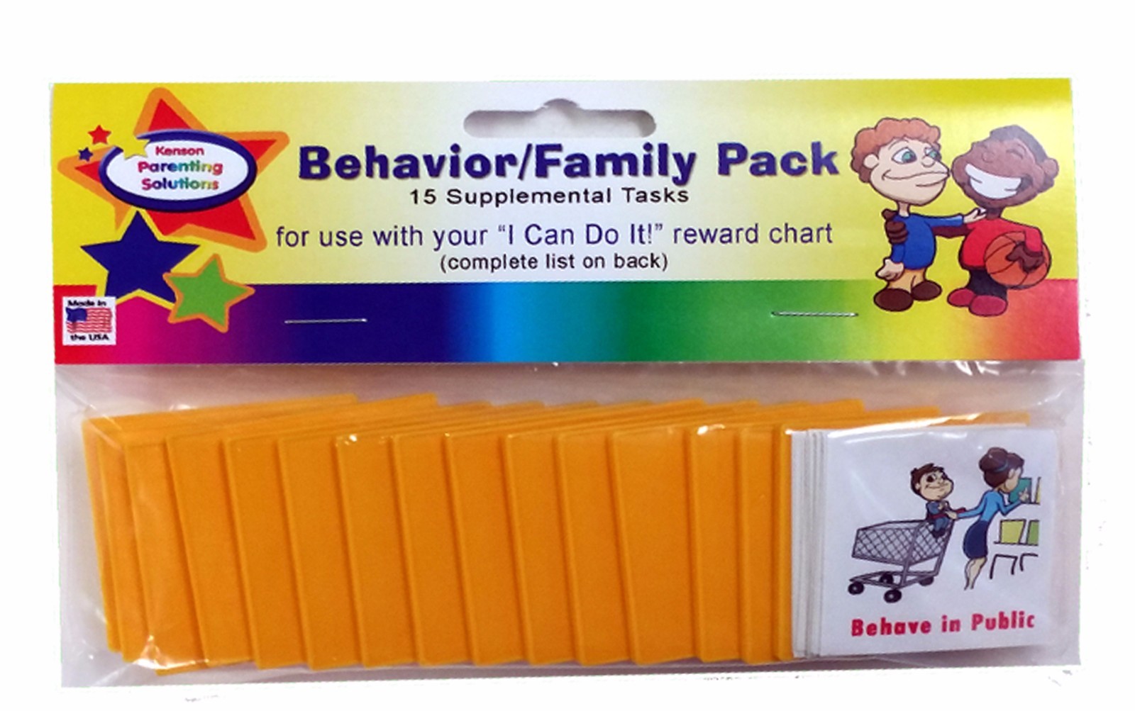 Kenson Kids I Can Do It reward chart Supplemental Behavior Pack, 15 Tasks