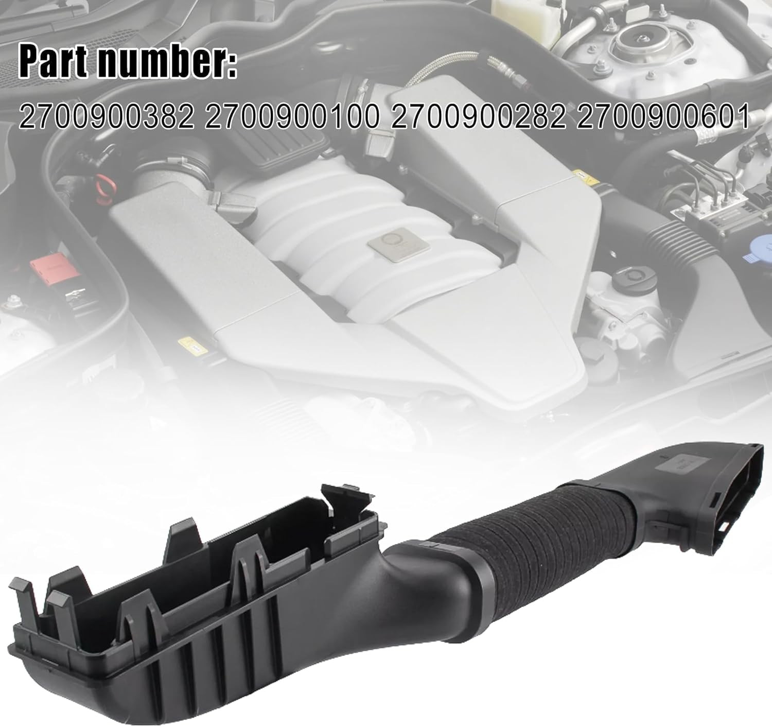 2700900382 Engine Air Cleaner Intake Inlet Duct Hose Tube Fit for Mercedes Benz