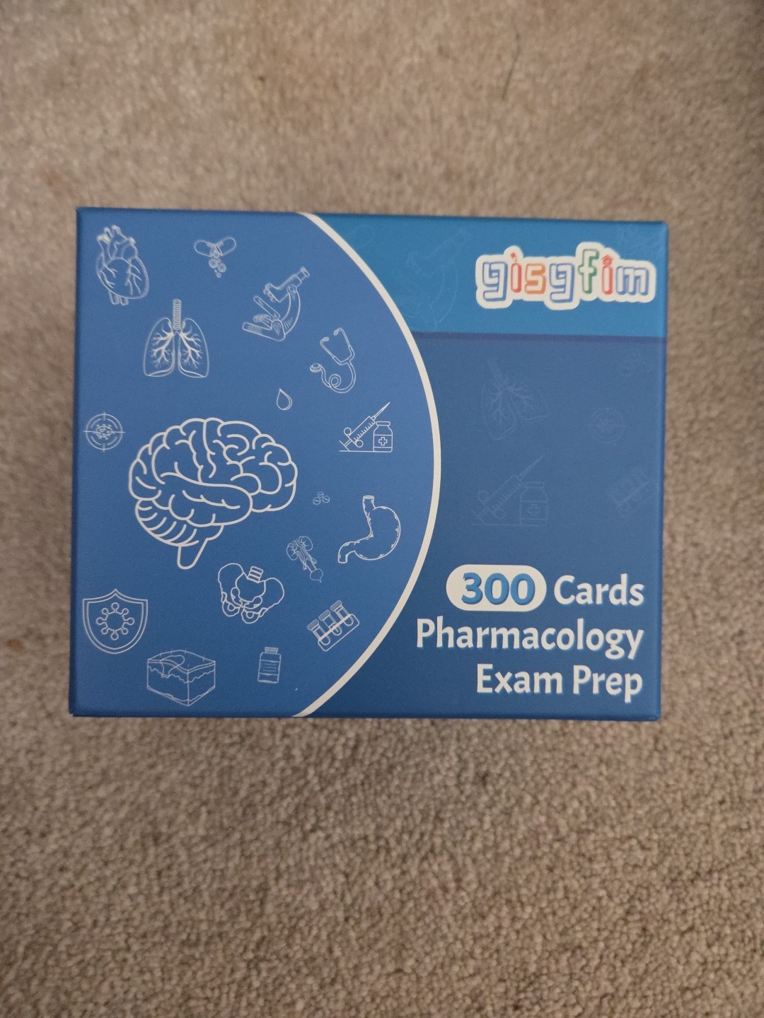 Top 300 Drugs Pharmacology Cards Portable Flashcards with Box Study & Review RN