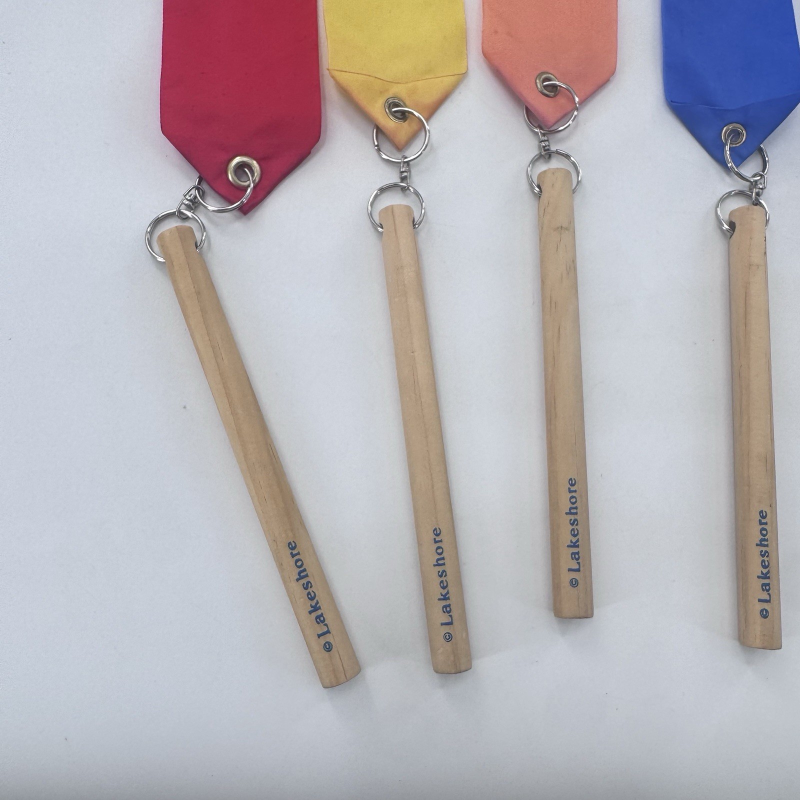 Lakeshore Ribbon Wands 7 Multicolor Movement Dance Kids Rare HTF Fast Shipping