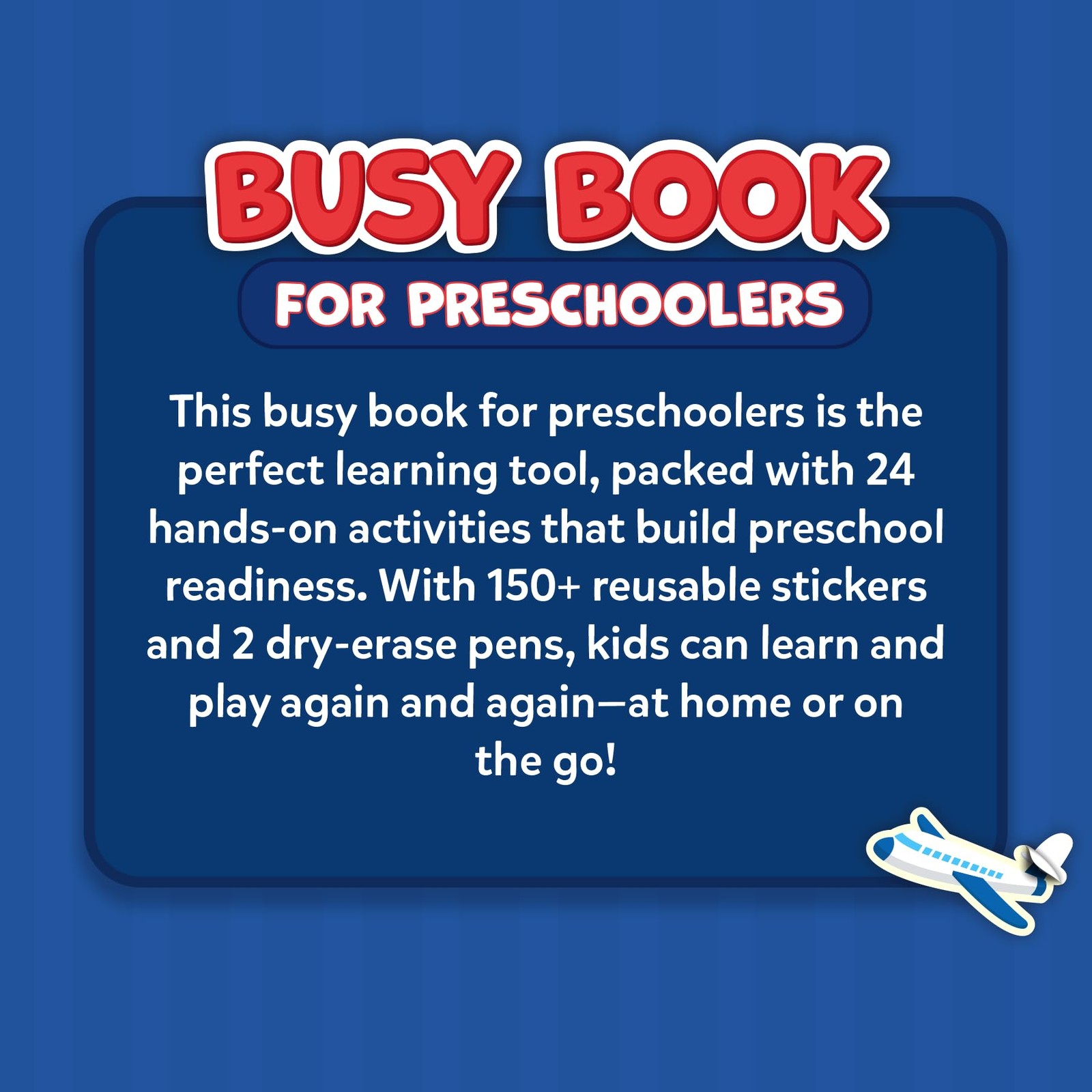 Busy Book for Preschoolers – Preschool Learning Activities, Mess-Free & Pre-A…