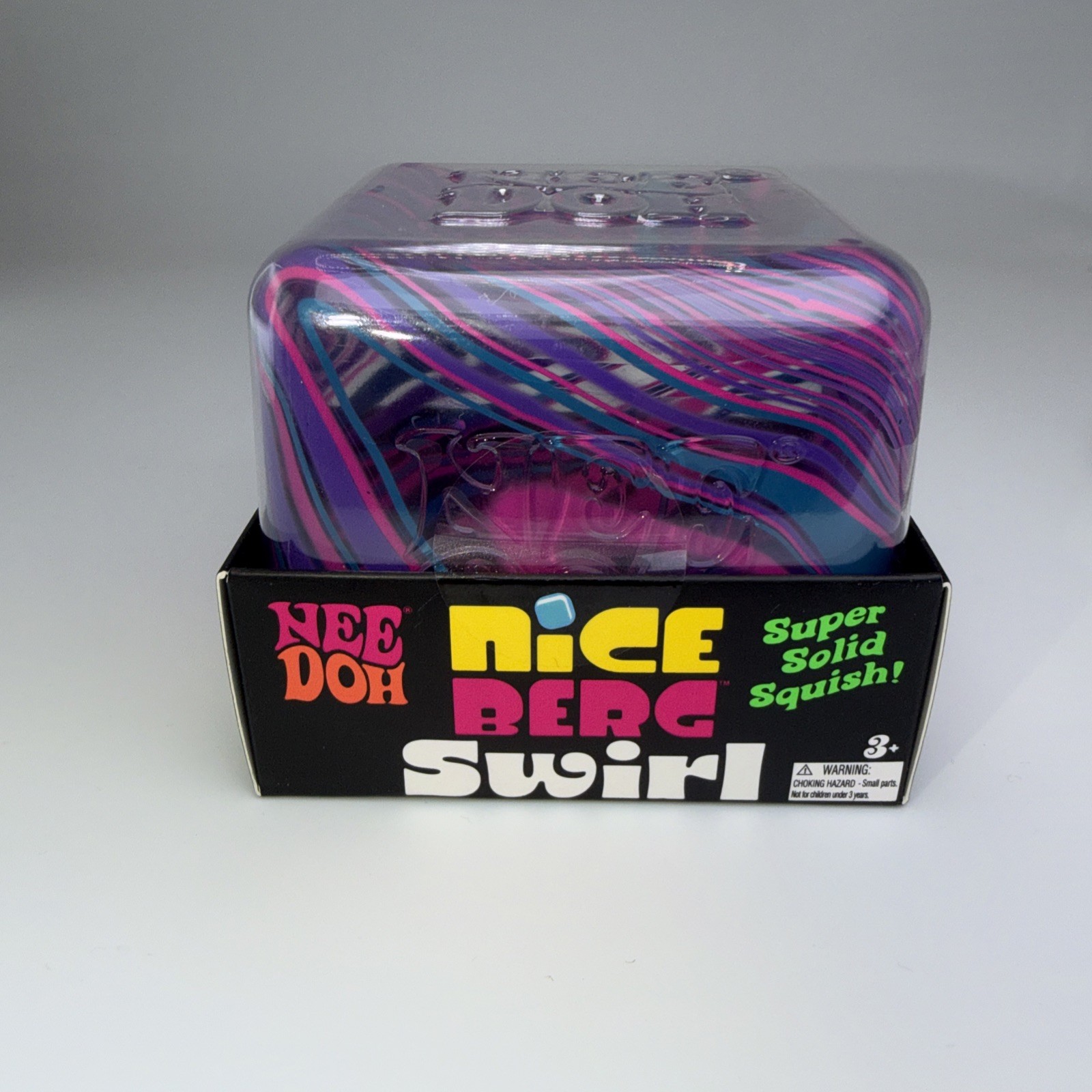 NeeDoh Nice Berg Swirl Pink Purple Blue New In Box