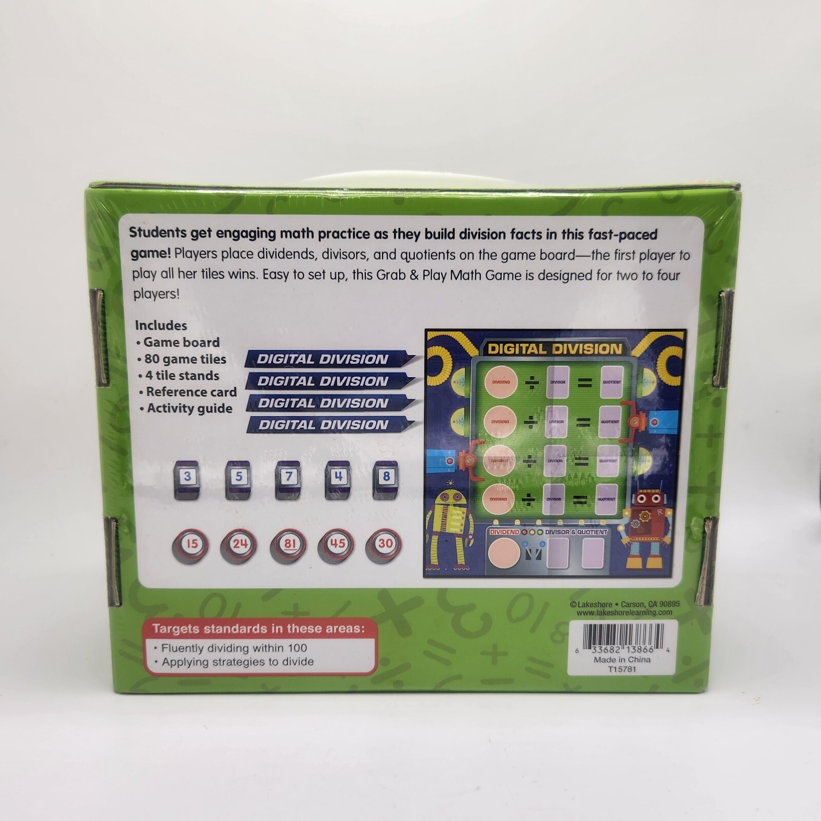 Lakeshore Educational Toys Games Grades 3-4 Division Sealed