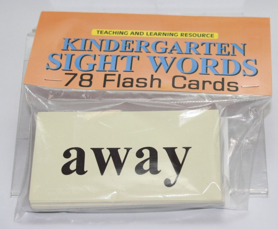 78 Sight Word – Flash Cards Pre-school – Kindergarten Teaching supplies