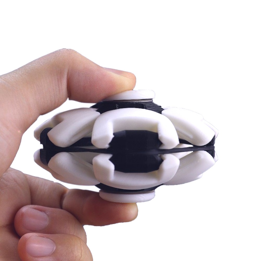 Soccer Ball Fidget Spinner Toy Rotating Stress Relief 2026 World Cup,White&Black