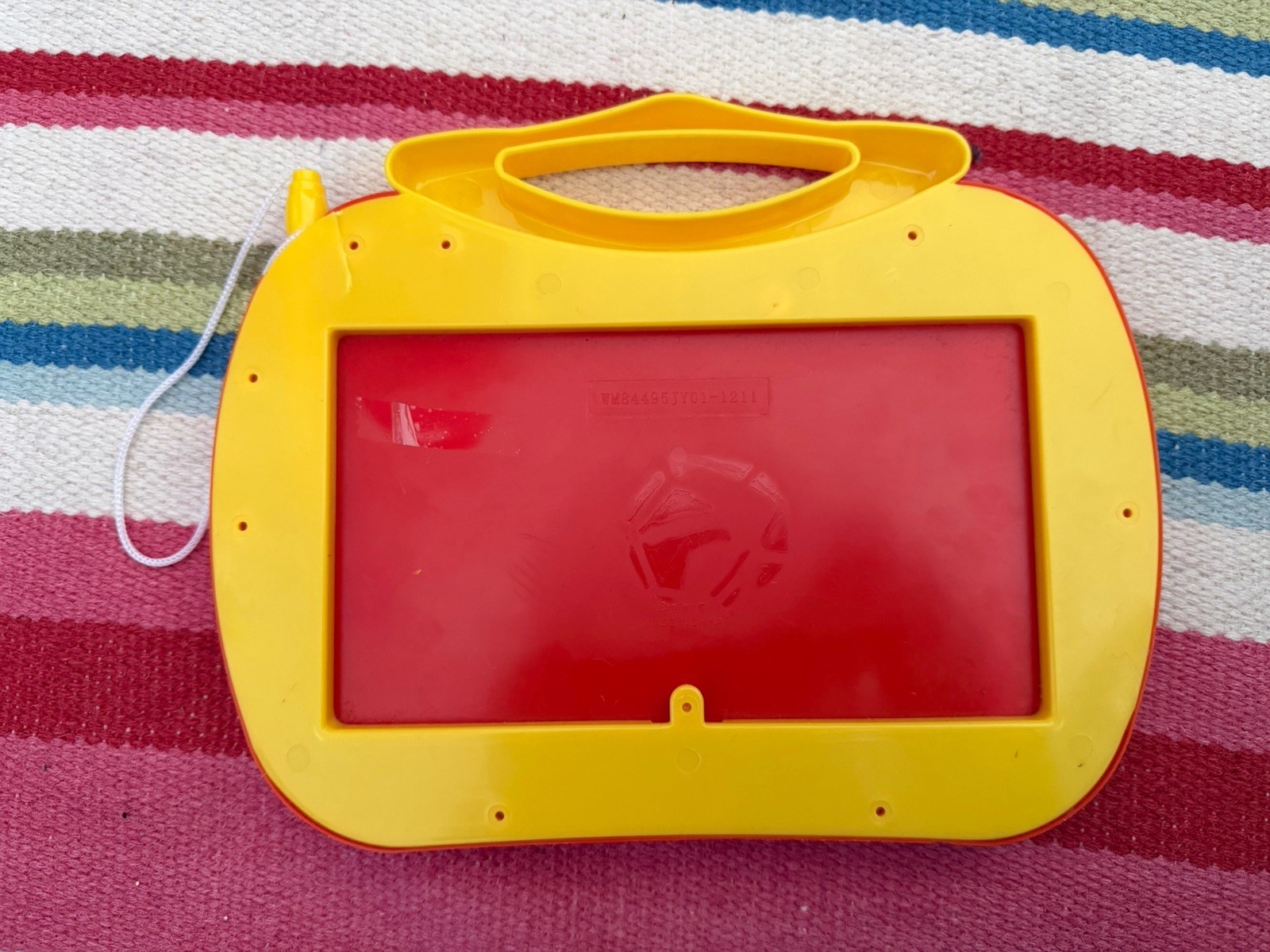 Magnetic Drawing Doodle Board Red & Yellow Vintage (early 2000s)