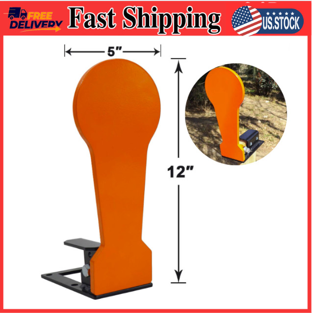 Highwild 3/8″ AR500 12″ Classic Popper Steel Shooting Target – Auto Reset