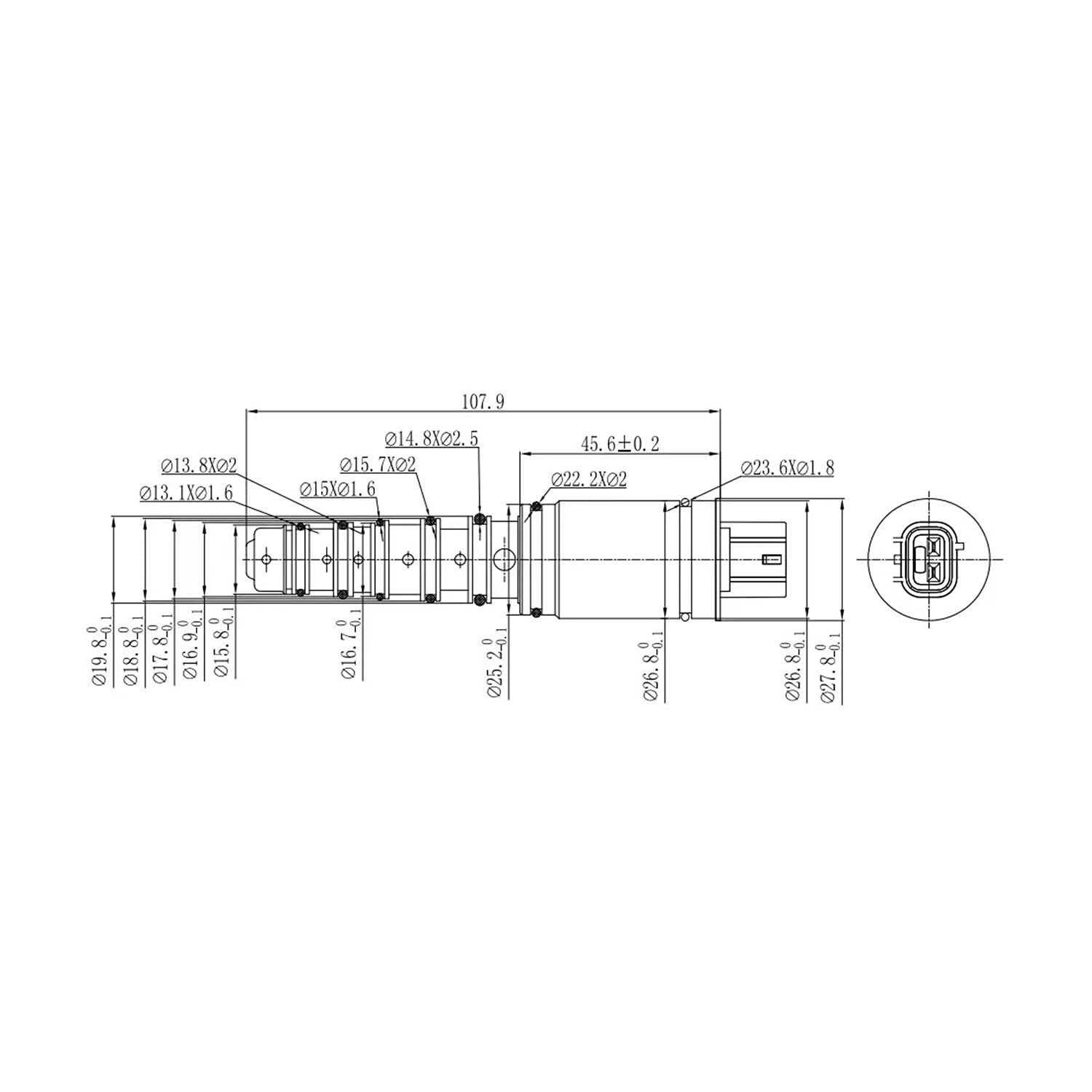 AC Compressor Control Solenoid Valve for TOYOTA Corolla 2009-2010 1.8L 2.4L C…