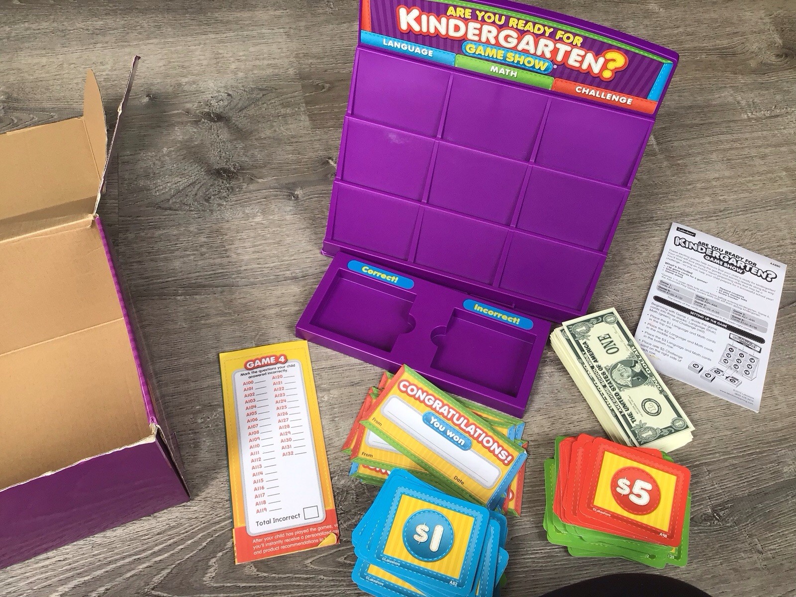 Lakeshore ARE YOU READY FOR KINDERGARTEN? Game Show Learning Toy #AA880
