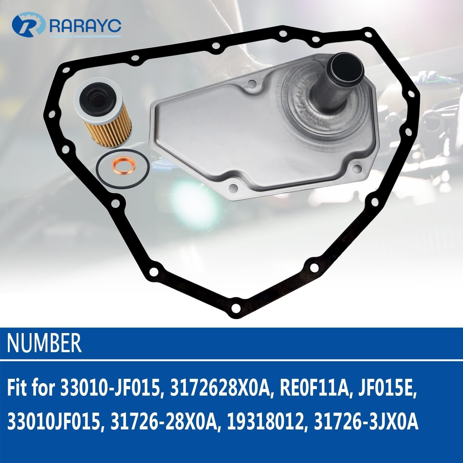 RARAYC RE0F11A JF015E CVT Transmission Filter & Oil Pan Kit