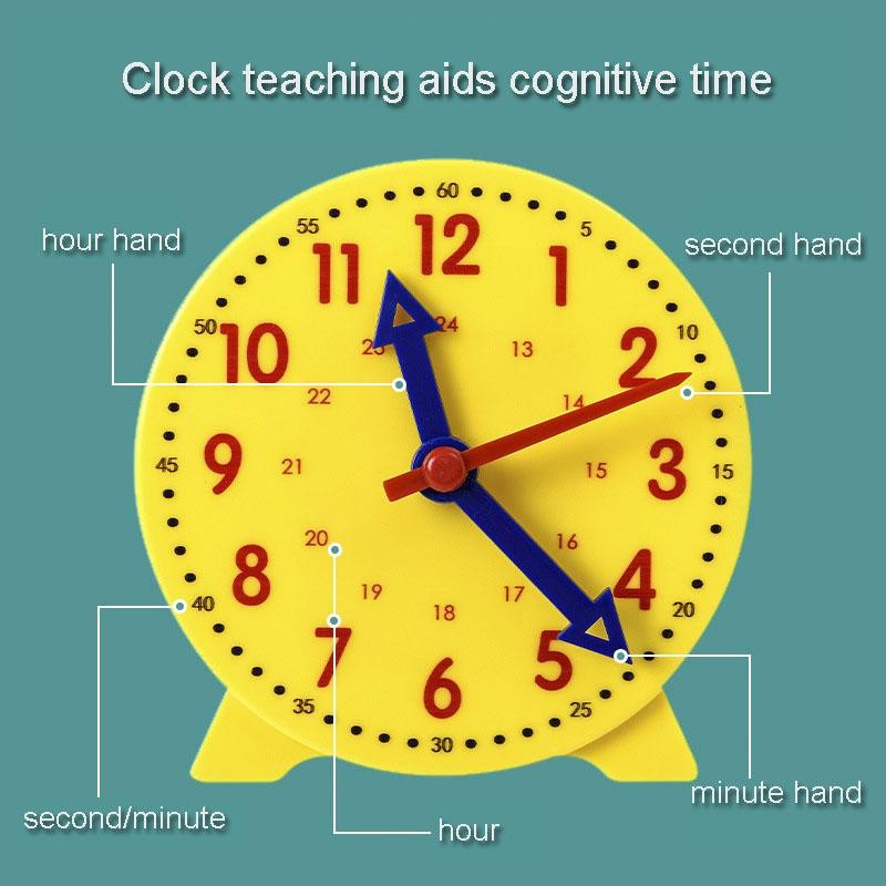 Children Time Learning Clock Puzzle Montessori Educational Matching Toy