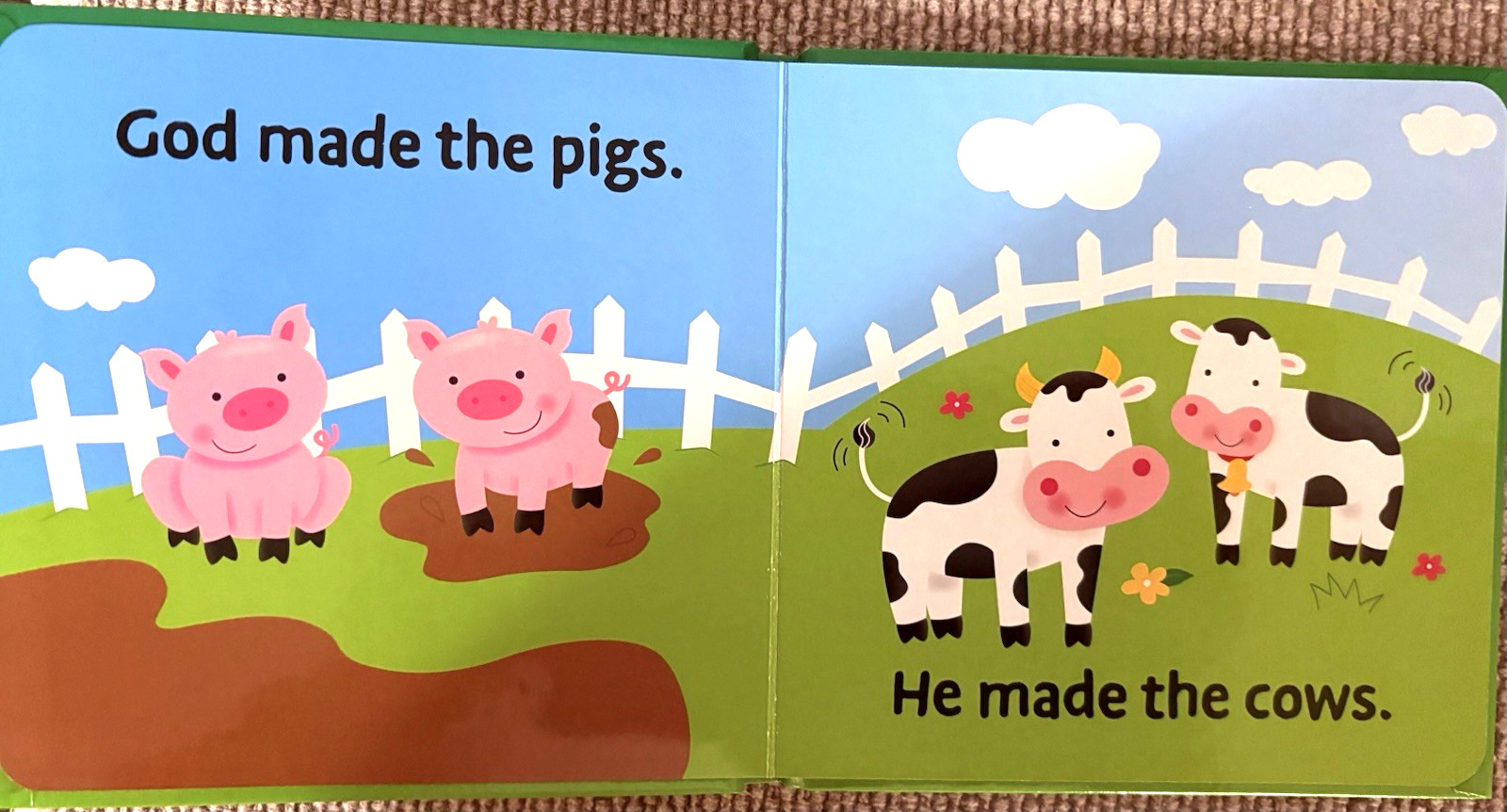 GOD MADE Animals, Colors, Earth & Seasons Padded Board Books CHOICE-4 Pre-K NEW!