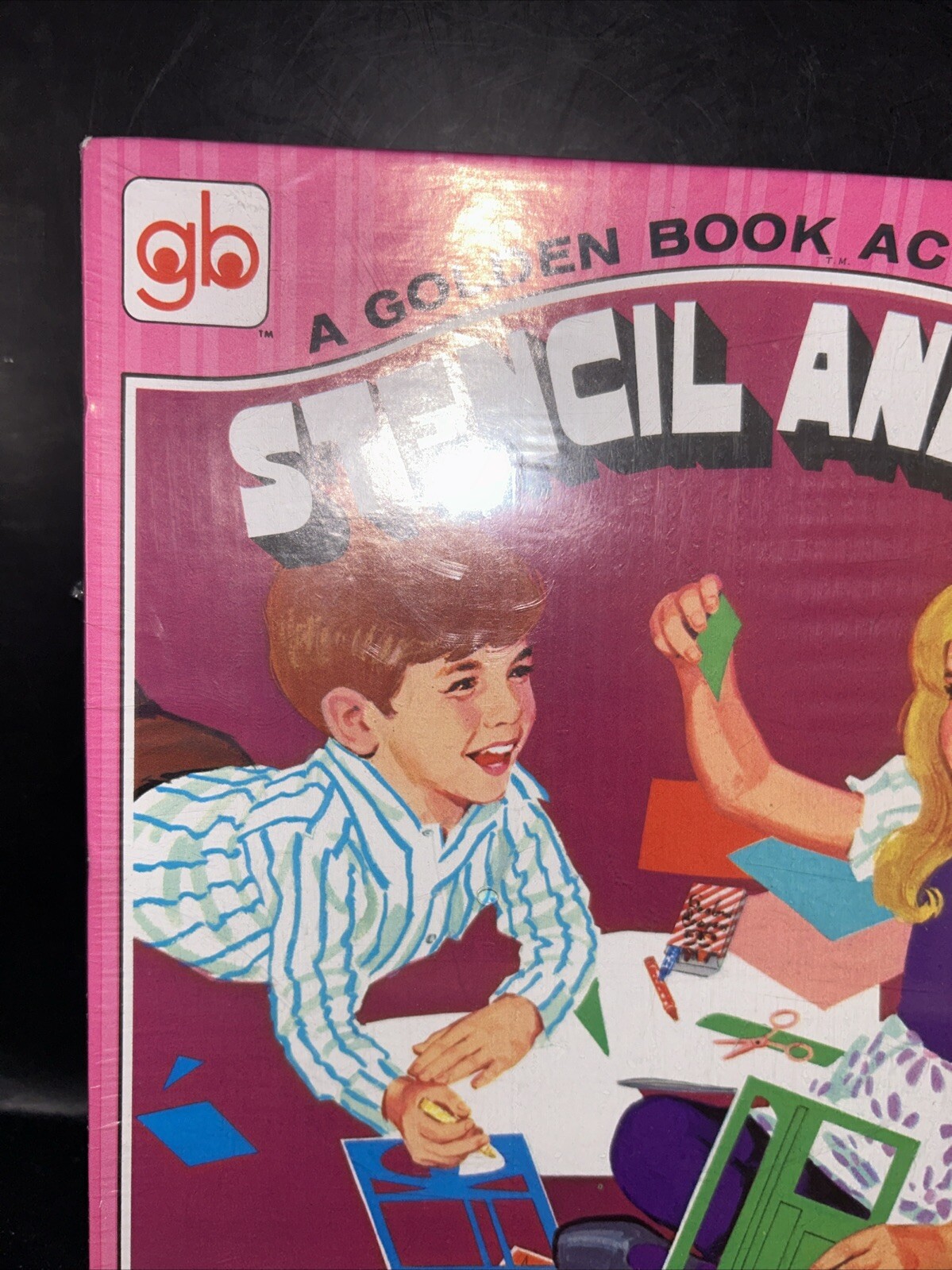 Vintage 1972 A Golden Book Stencil and Snip Activity Box Sealed New