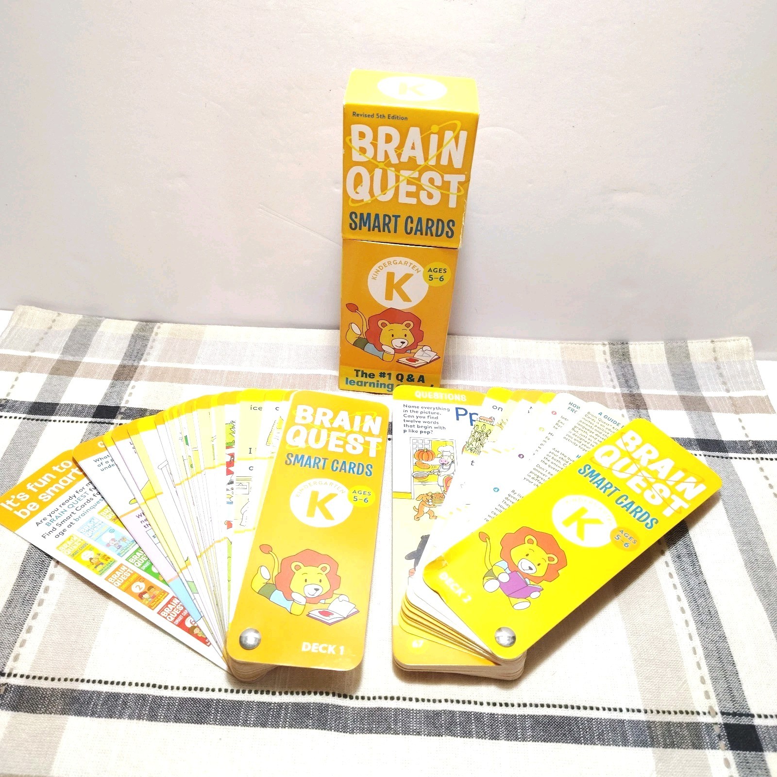 Brain Quest Kindergarten Cards Decks 1 And 2 – 300 Questions Each Revised 5th Ed