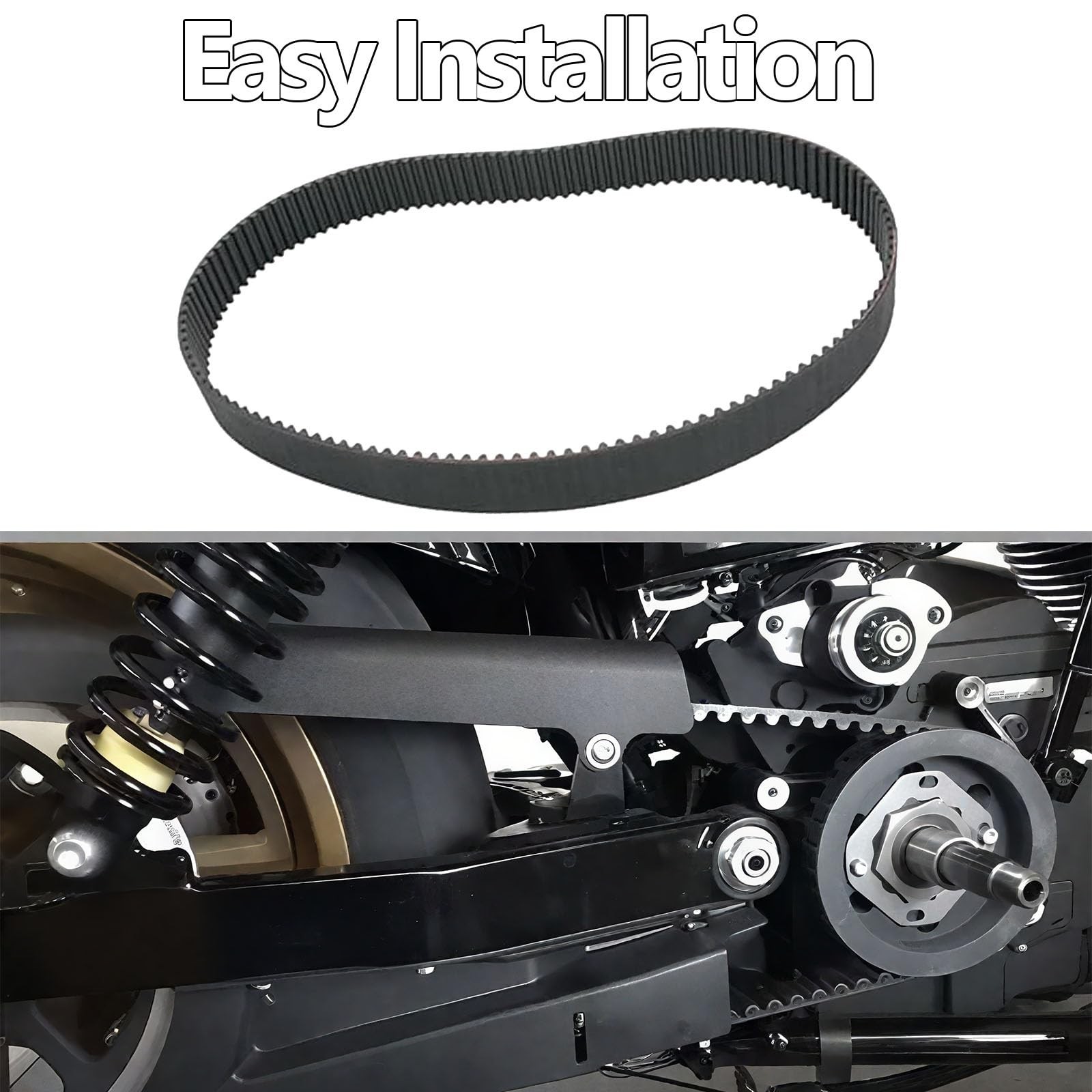 Primary Drive Belt BDL-30853-ST 8mm 1 1/2″ 132 Tooth Compatible with Harley-D…
