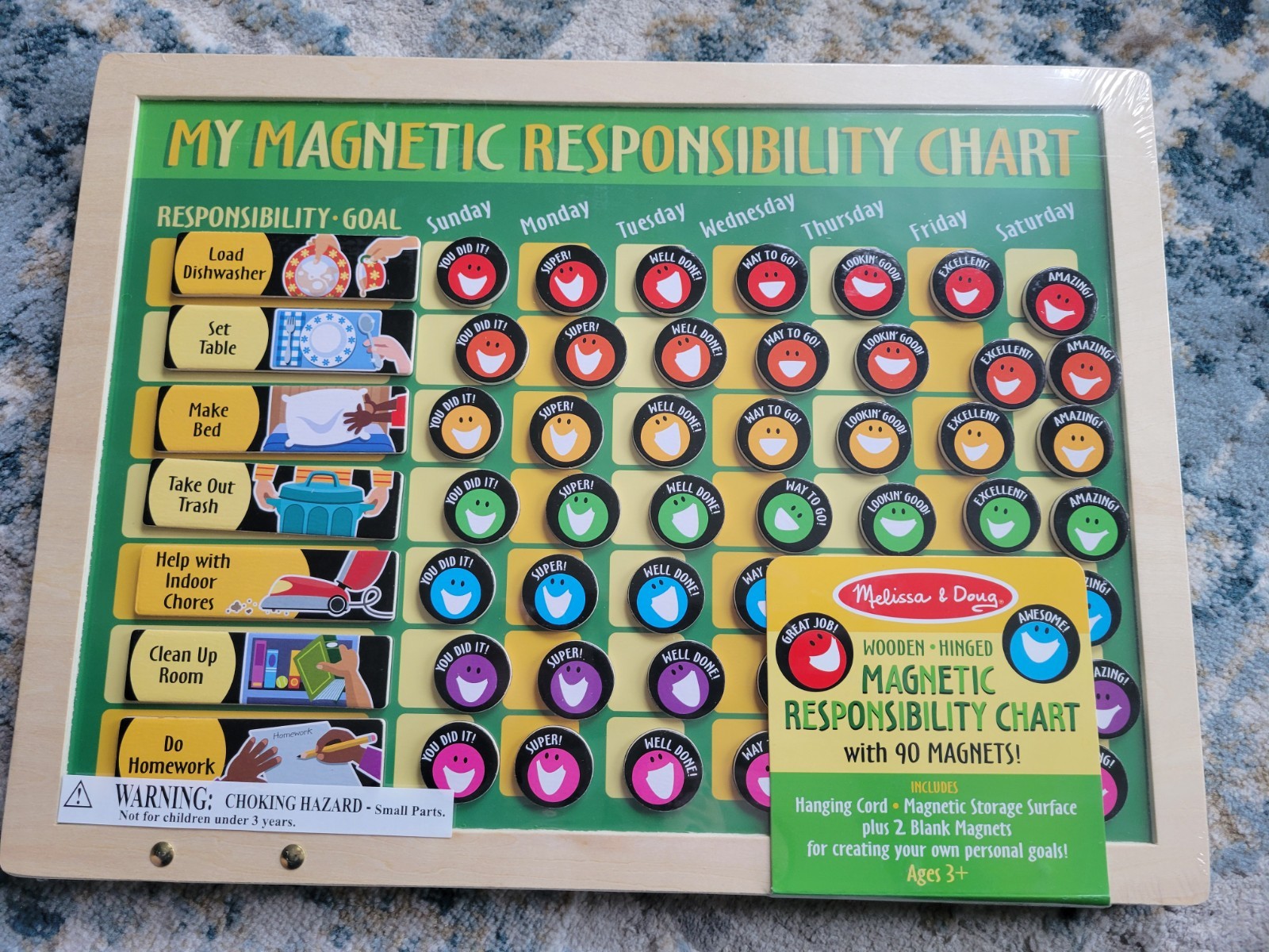 Melissa & Doug MY MAGNETIC RESPONSIBILITY CHART Developmental Toy