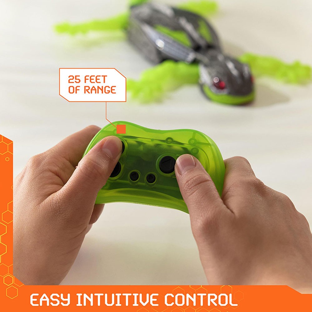 Rechargeable Wall Climbing Robot Gecko Toy | Remote Control Lizard with LED Eyes
