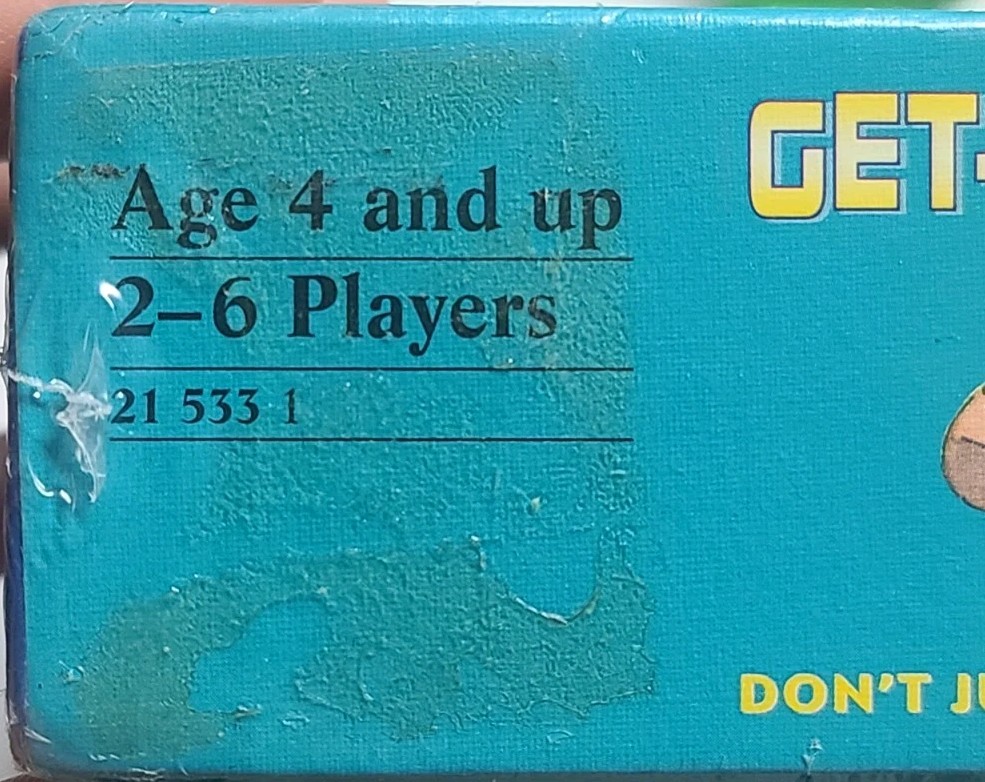 GET UP AND GO! Don’t Just Sit There…Play!! Vintage Card Game By RAVENSBURGER