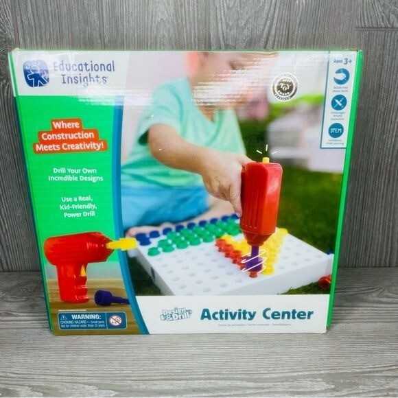 Nwt Educational Insights Design & Drill Activity Center pretend play toy game
