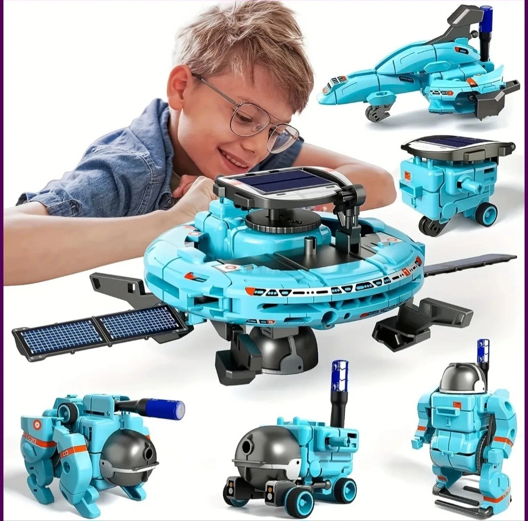 6-in-1 STEM Solar Robot Kit for Kids Educational Science New Sealed- Box Damage