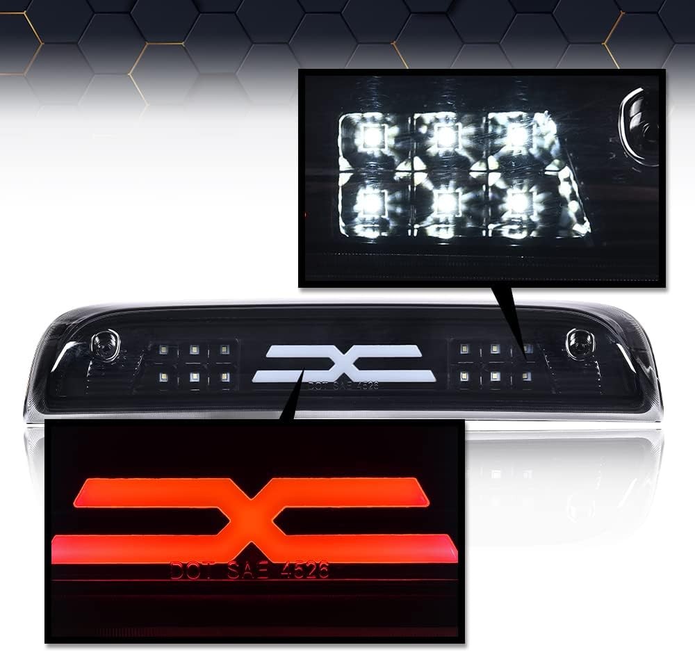 PIT66 3rd Brake Light, Compatible with 2014-2020 Chevy Silverado 2014-2020 GMC