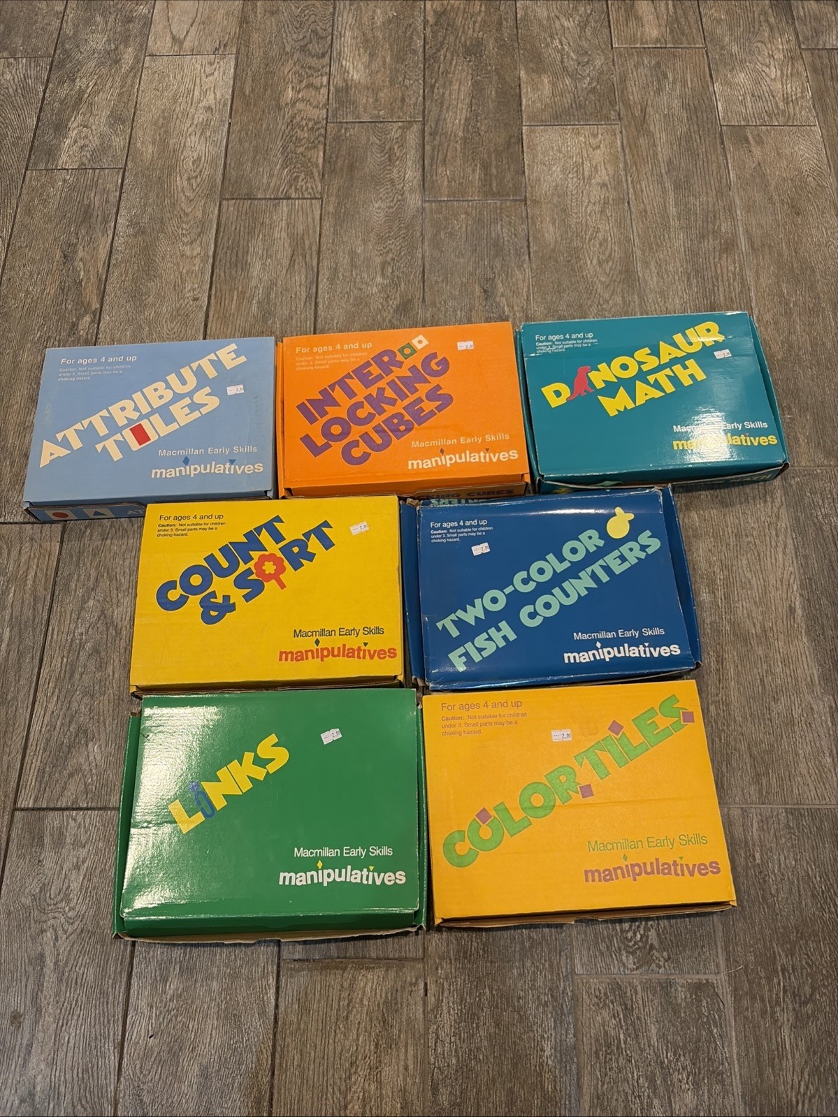 Macmillan Early Skills Manipulatives Educational Sets Lot Of 7