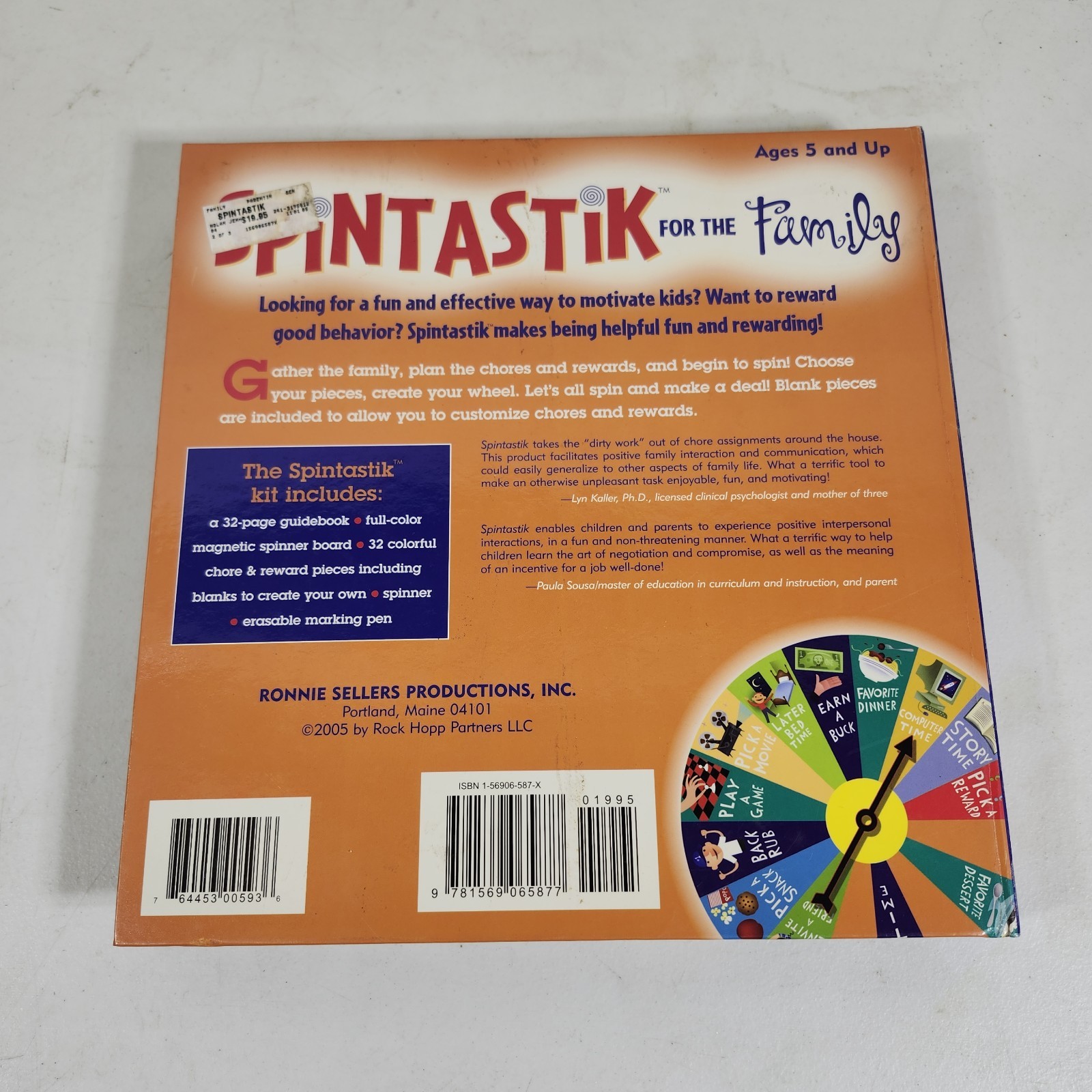 Spintastik Chore Chart Game for Kids Daily Routine Visual Schedule Checklist
