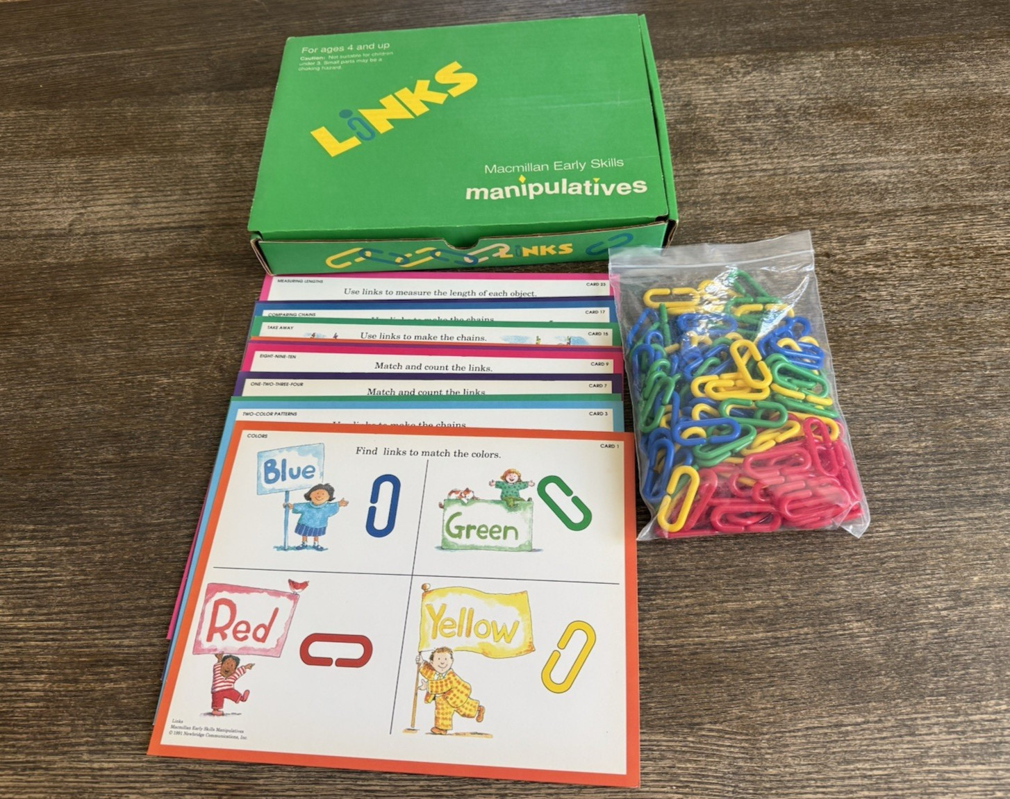 Macmillan Early Skills Manipulatives LINKS Counting Chain Connectors Sorting Toy