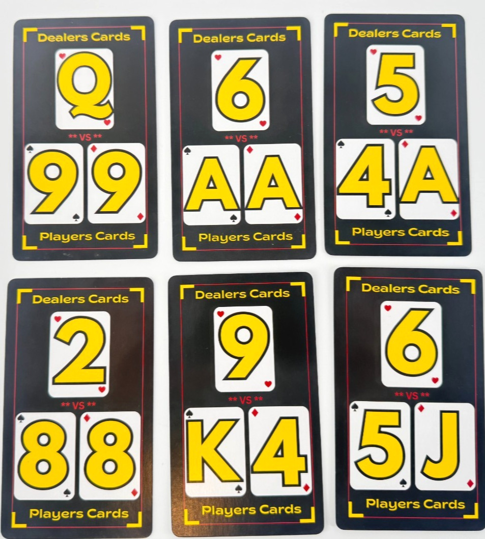 Blackjack Basic Strategy Flashcards for Beginners Casino Game Learning Cards NEW