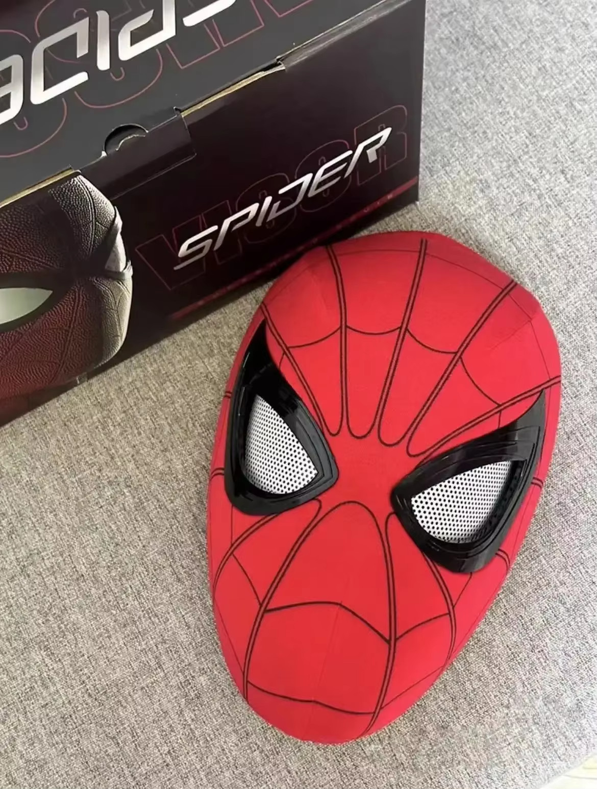 Popular Electric Spider Man Headband, Remote Control Flash USB Charging Glowing