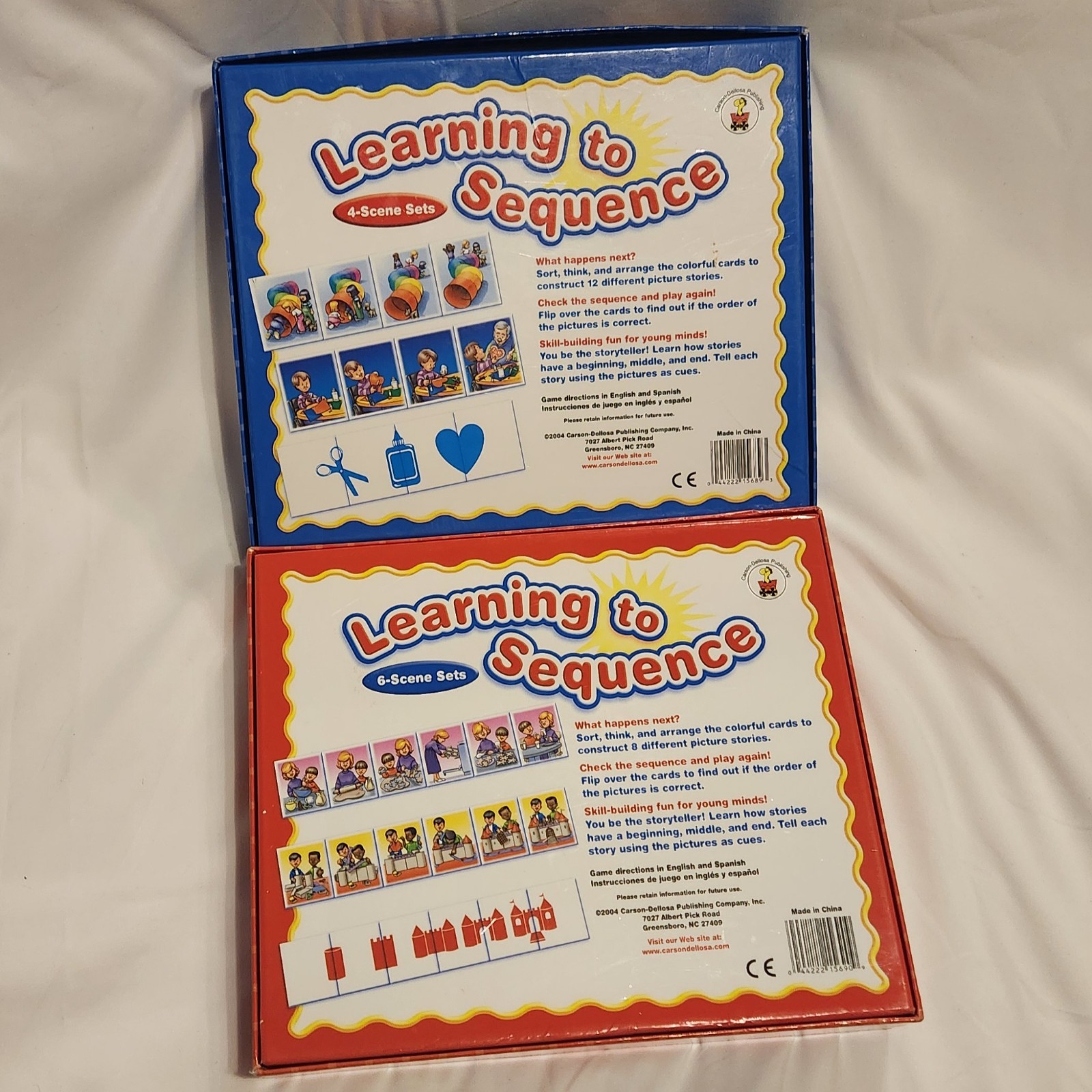 Learning To Sequence 6-Scene & 4-Scene Sets Learning Cards Set Of 2