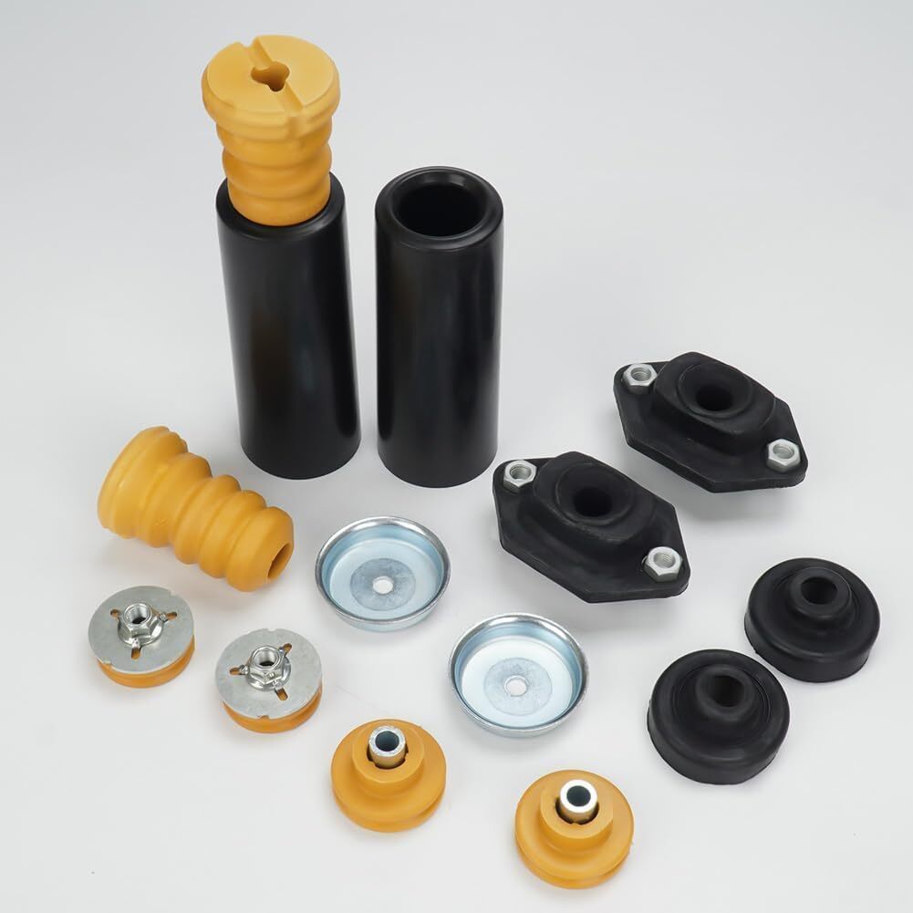 WayJun Rear Upper Lower Shock Mounts Grommets & Bump Stops Kit Compatible with