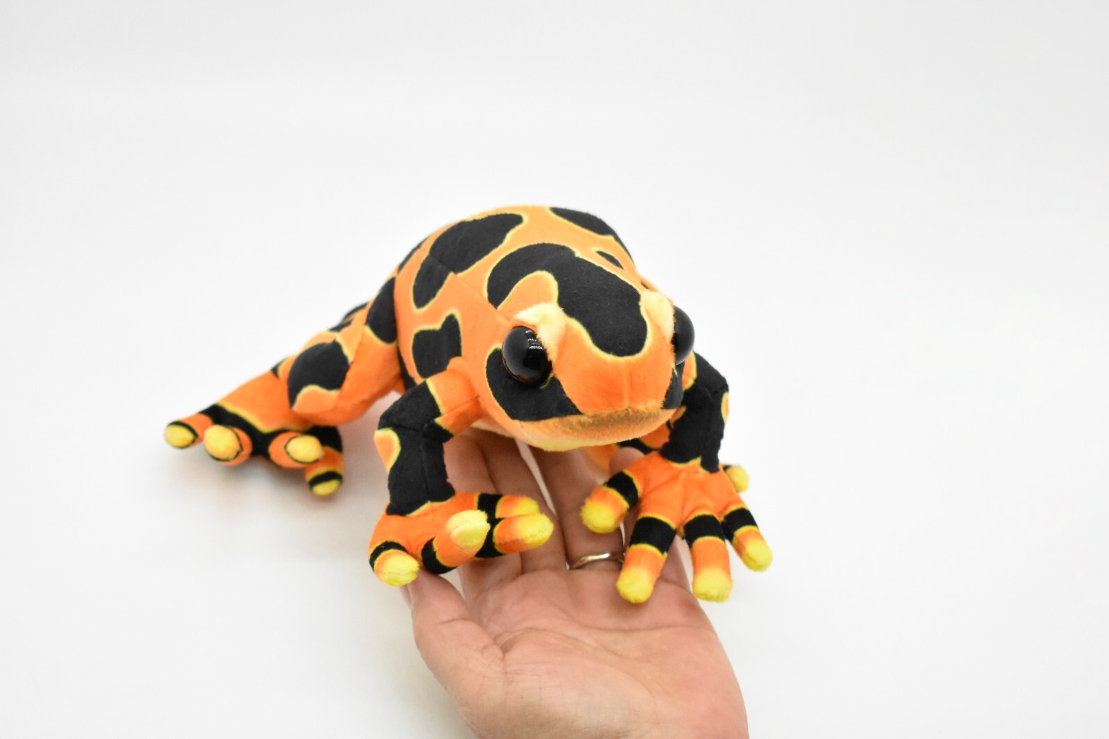 Frog, Orange, Poison Dart, Very Nice Plush Stuffed Animal Toy 9″ RI11B258