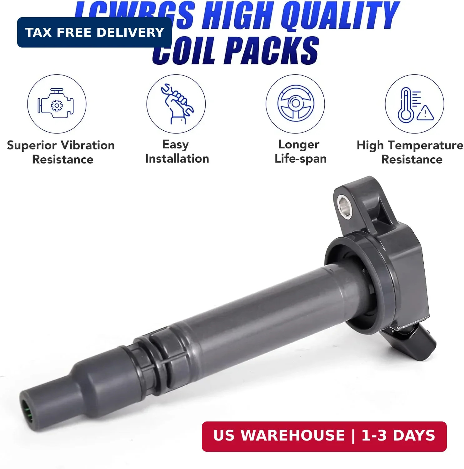 Set of 4 Ignition Coil Pack Fits for 2.5L 2.7L L4 2009 2010 2011 2012 2013 2014