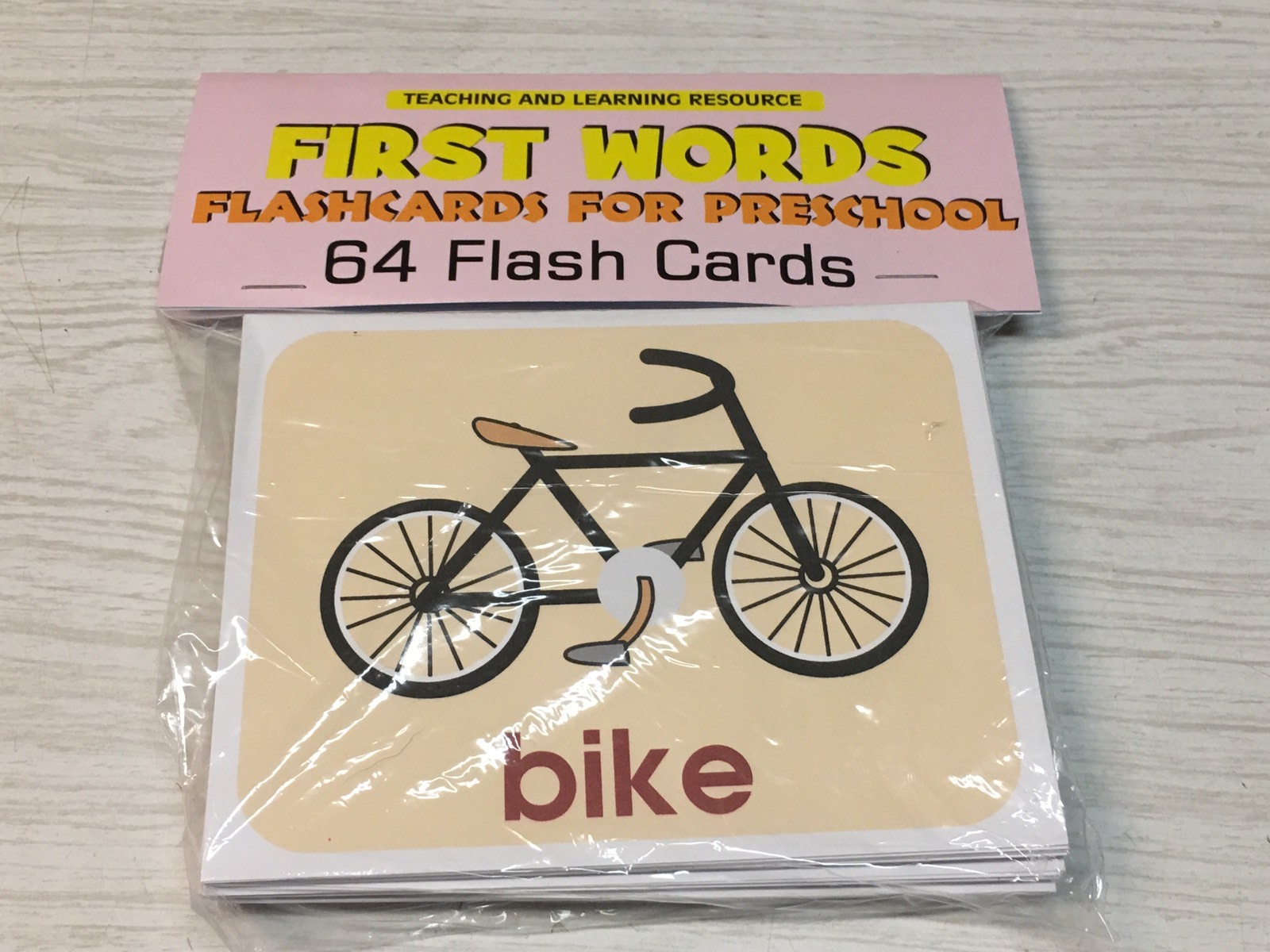 FIRST WORDS – Flashcards for Preschool 64 Cards- Speech Teaching supplies