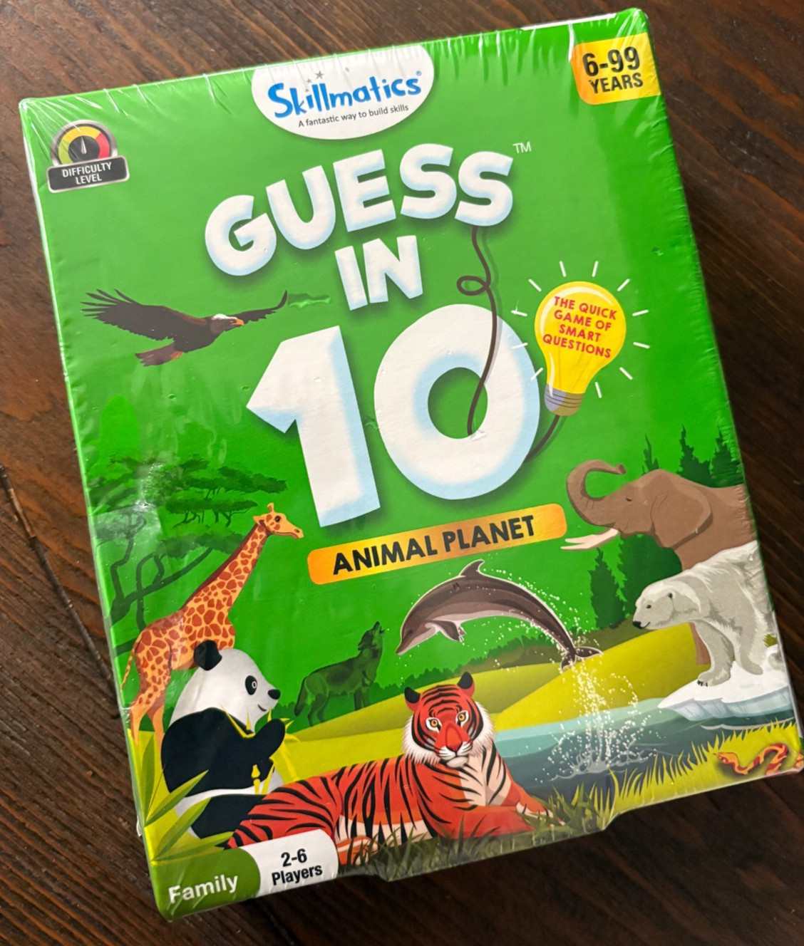 Skillmatics Guess in 10 Animal Planet Educational Game Animals Trivia Cards