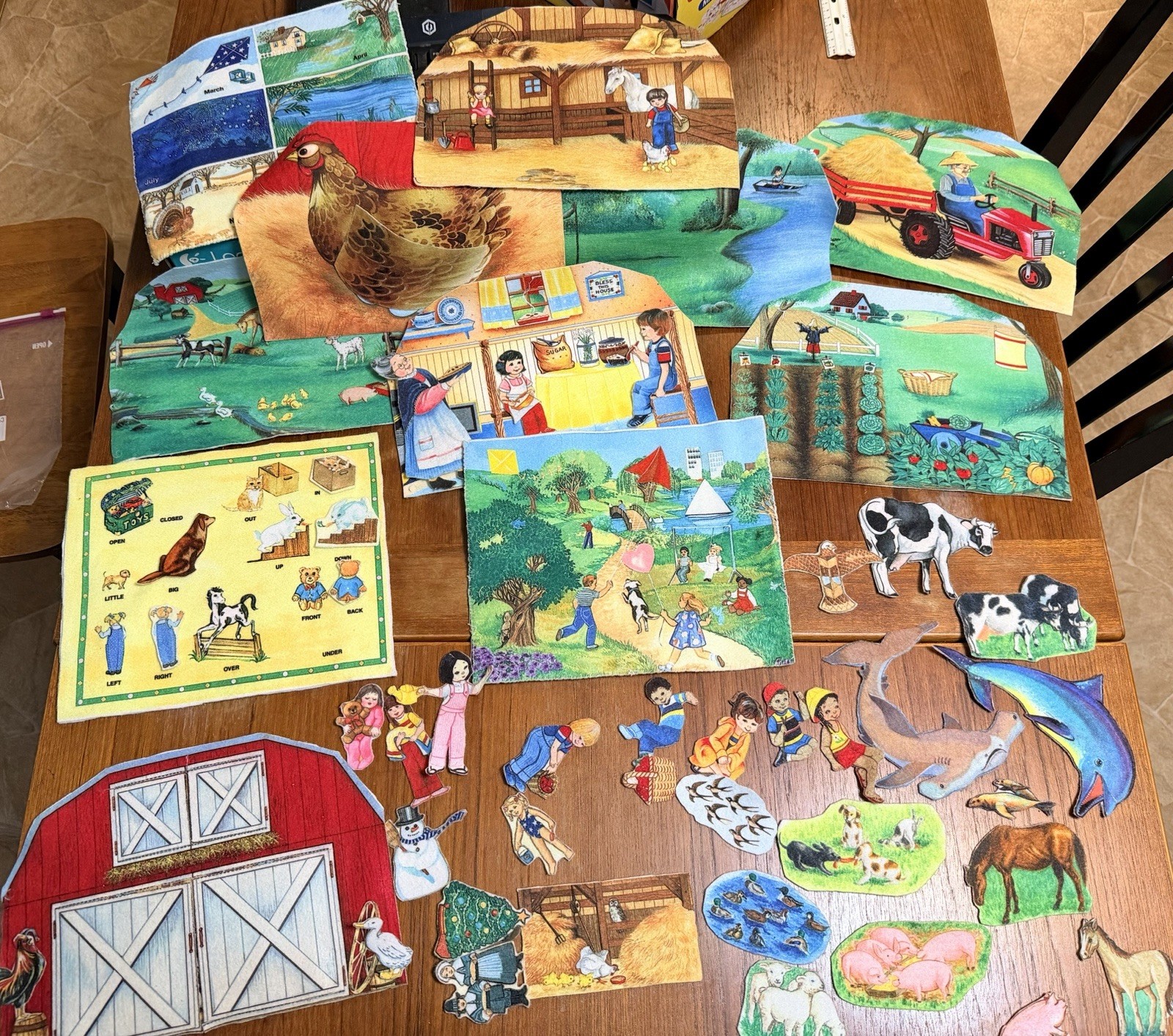 Assorted Visuals Set Precut Flannel/Felt Board Figures