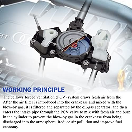 PCV Valve Engine Crankcase Vent Valve Oil Separator for VW Jetta Passat Golf