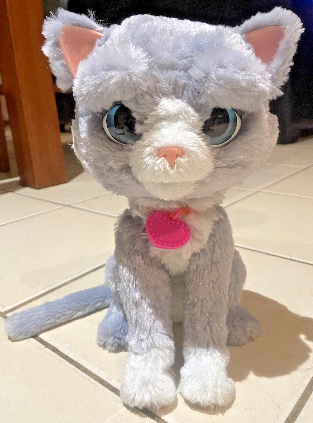 FurReal Friends Bootsie Cat Kitty Interactive Plush Toy Grey Soft Fur – Working