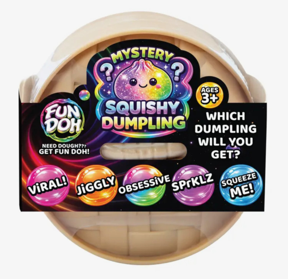 Trending Fun Doh mystery dumpling 4” SURPRISE with bun steamer set